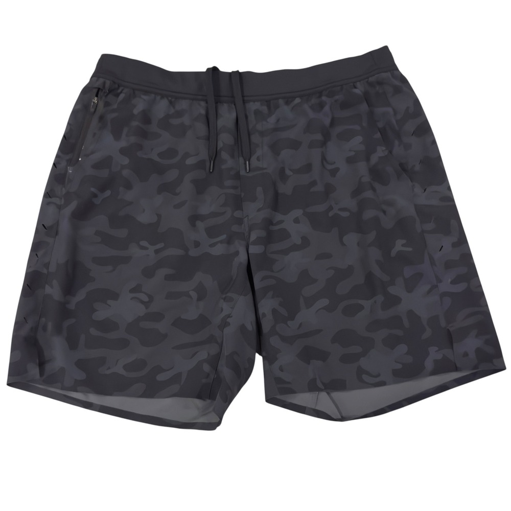Ten Thousand Mens Sz Large Athletic Camo Linerless Interval 7.5" Training Shorts